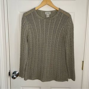 Vintage LL Bean Pullover Sweater Sage Size Medium